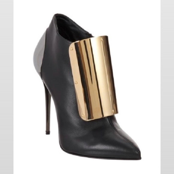 MINT! Giuseppe Zanotti Gold Plated Ankle Boots - Picture 8 of 8